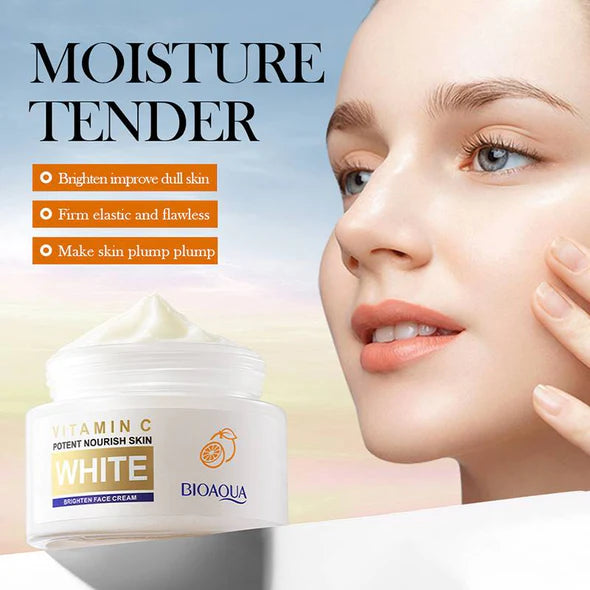 BIOAQUA Vitamin C Potent Nourish Skin White Brighten Face Cream