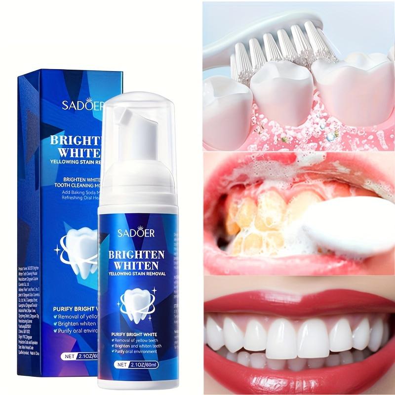 SADOER Tooth Cleaning Mint Fresh Breath Teeth Whitening Mousse Toothpaste
