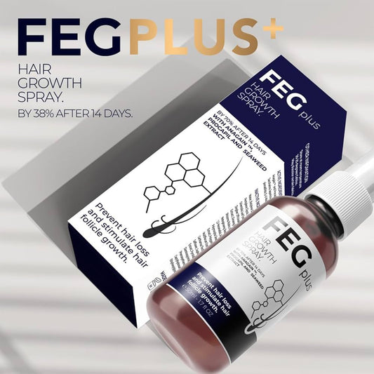 FEG PLUS Hair Growth Spray, Solution for Hair Growth Booster, Longer Thicker And Healthier Hair