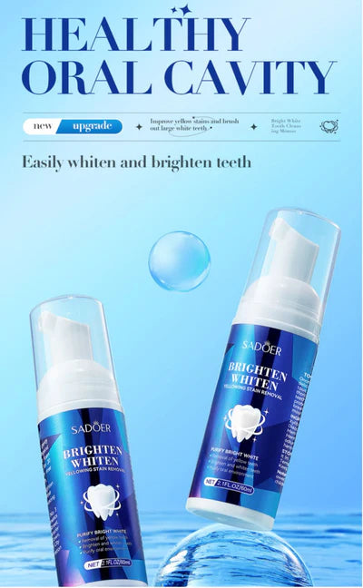 SADOER Tooth Cleaning Mint Fresh Breath Teeth Whitening Mousse Toothpaste